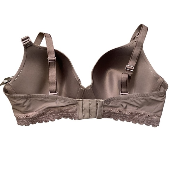 34DD Paramour Gorgeous Memory Foam Contour Convertible T-Shirt Bra 255455 Mink - Picture 8 of 10